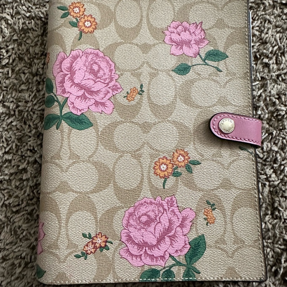 Coach Floral notebook